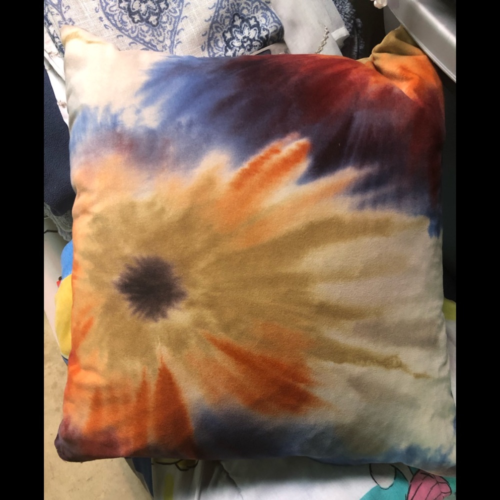Tie dye pillow